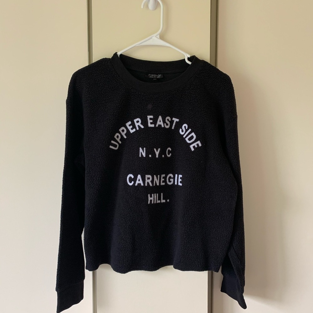 Topshop Cropped NYC Sweater